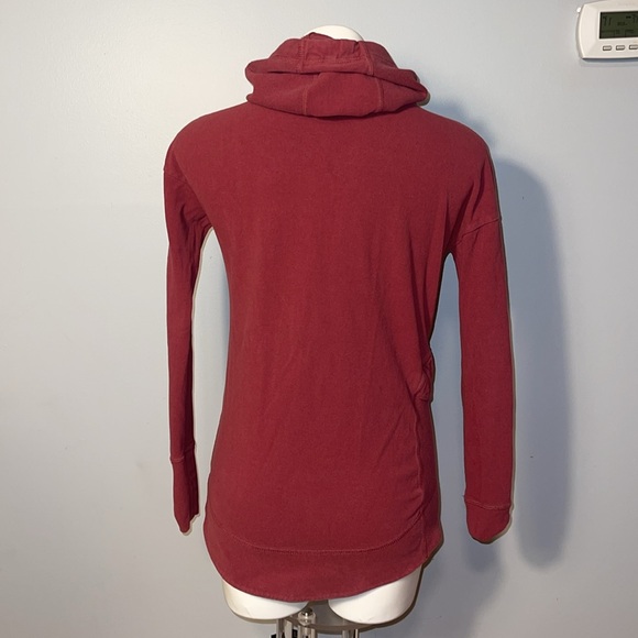 Sweaty Betty London Scuba Hoodie Tunic Sweatshirt Women Maroon Red Jacke… - Picture 6 of 15